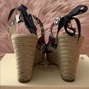 Coach Shoes - COACH wedge peep toe sandal Coach Shoes - COACH wedge peep toe sandal